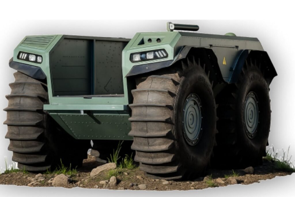 Built by ABRIS Design Group, the vehicle combines autonomous navigation, advanced sensors, and a payload capacity of up to 2,500 kg, allowing it to transport supplies, tow equipment, or conduct ISTAR missions without direct human control. Its hybrid energy system also extends operational endurance while reducing logistical constraints.