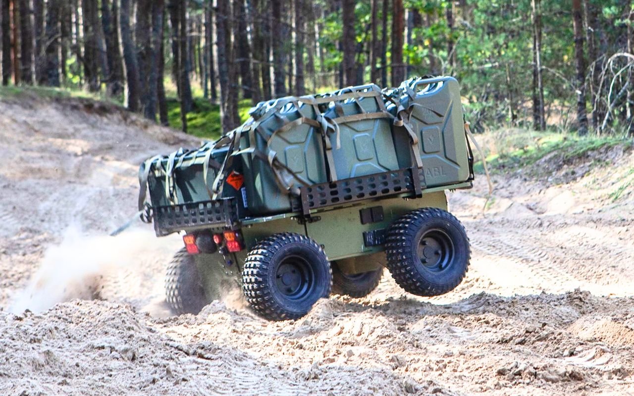Latvia unveils an autonomous resupply vehicle built for NATO’s contested front lines
