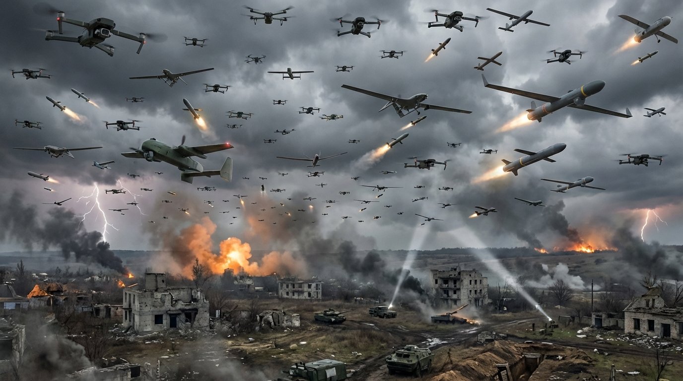 Russia just unleashed nearly 500 drones and missiles on Ukraine, and the saturation tactic is changing the war