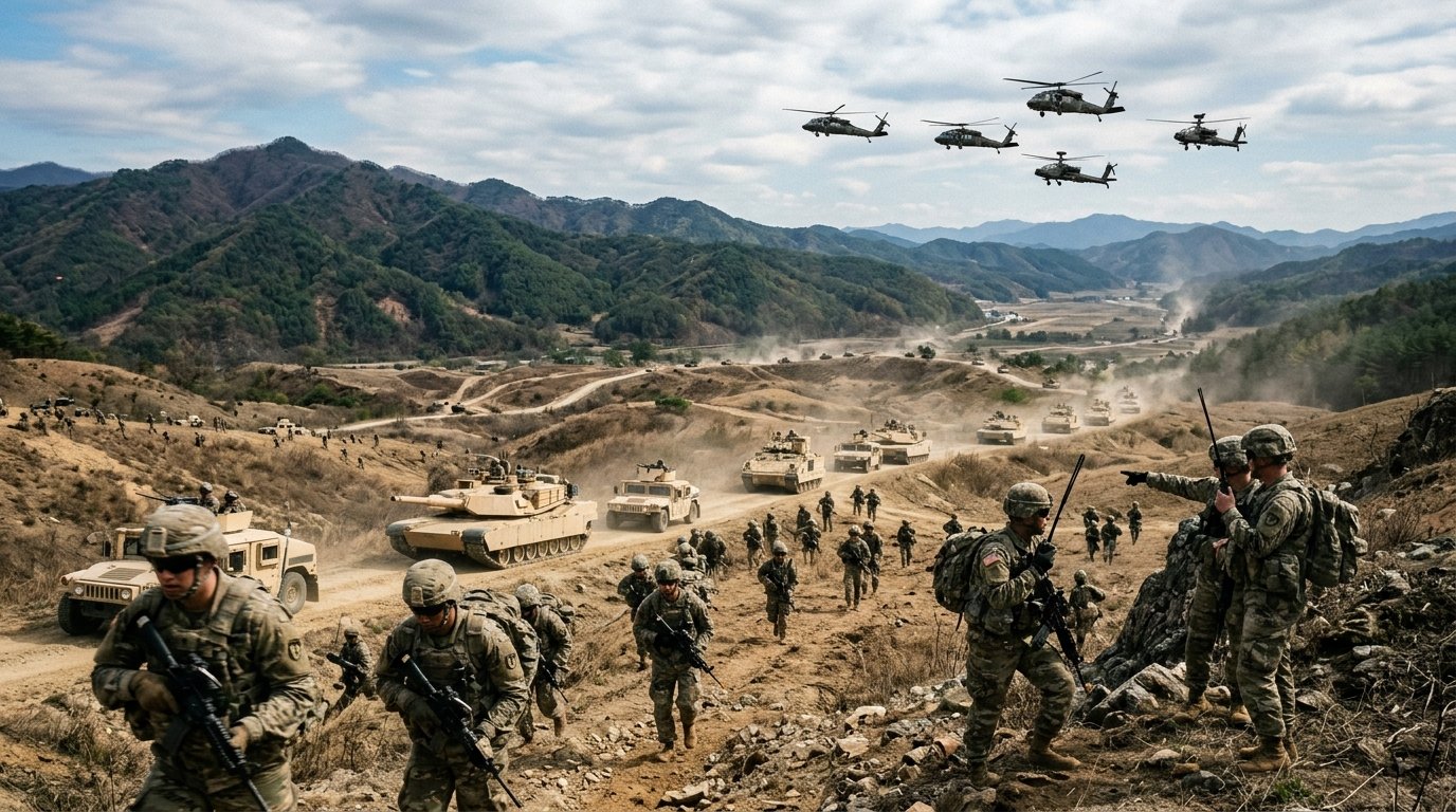 U.S. Army pulls off a 1,300-mile assault drill across Korea, showcasing rapid mobility and a clear deterrence signal in Asia