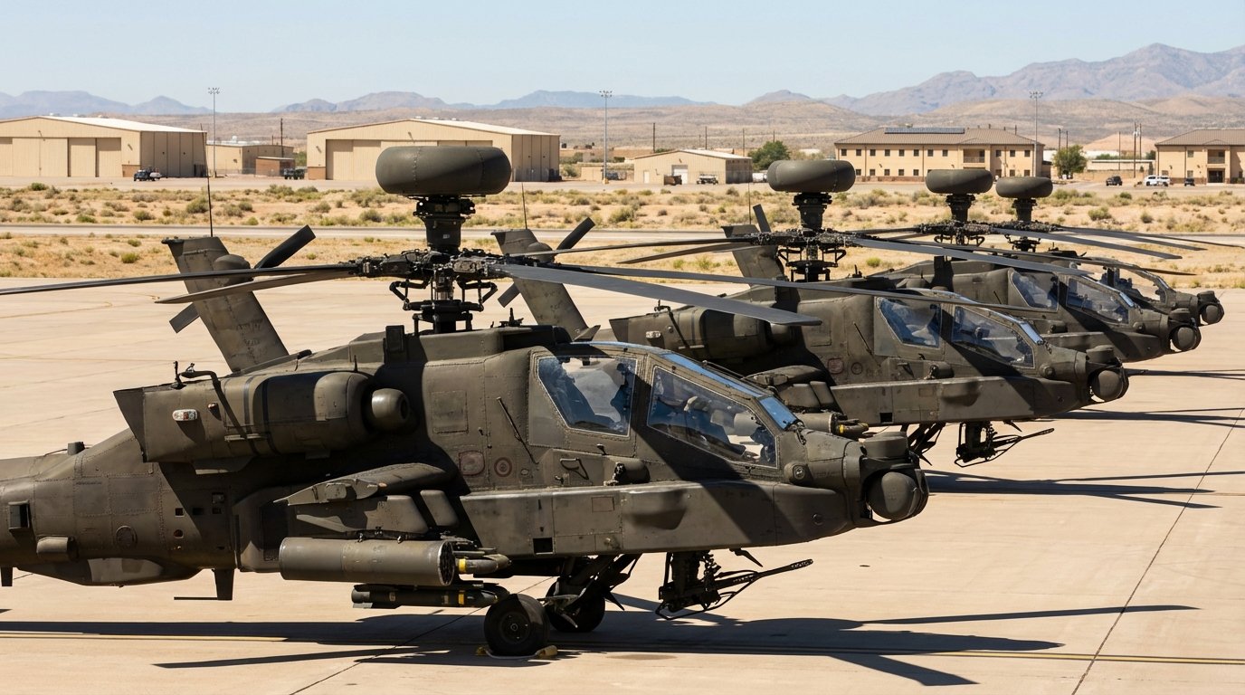 The AH-64E’s Fort Bliss deployment signals the next phase of Army aviation, bigger engines, smarter sensors, and c-UAS missions
