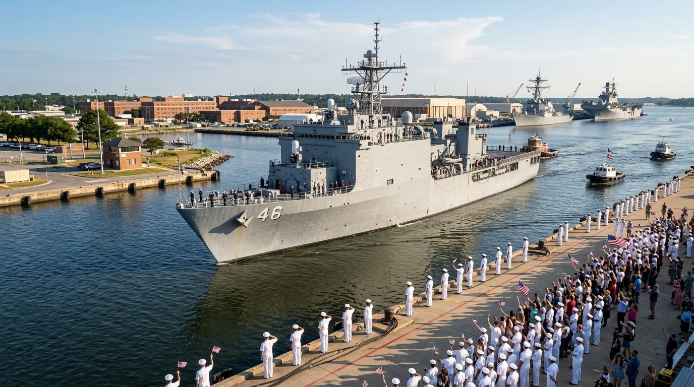 USS Tortuga returns to active duty after a decade-long refit, and it changes how fast the Navy can move Marines in 2026