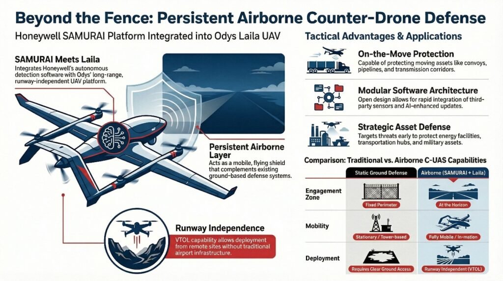 Honeywell Aerospace and Odys Aviation Create Airborne Counter-UAS Defense Solution